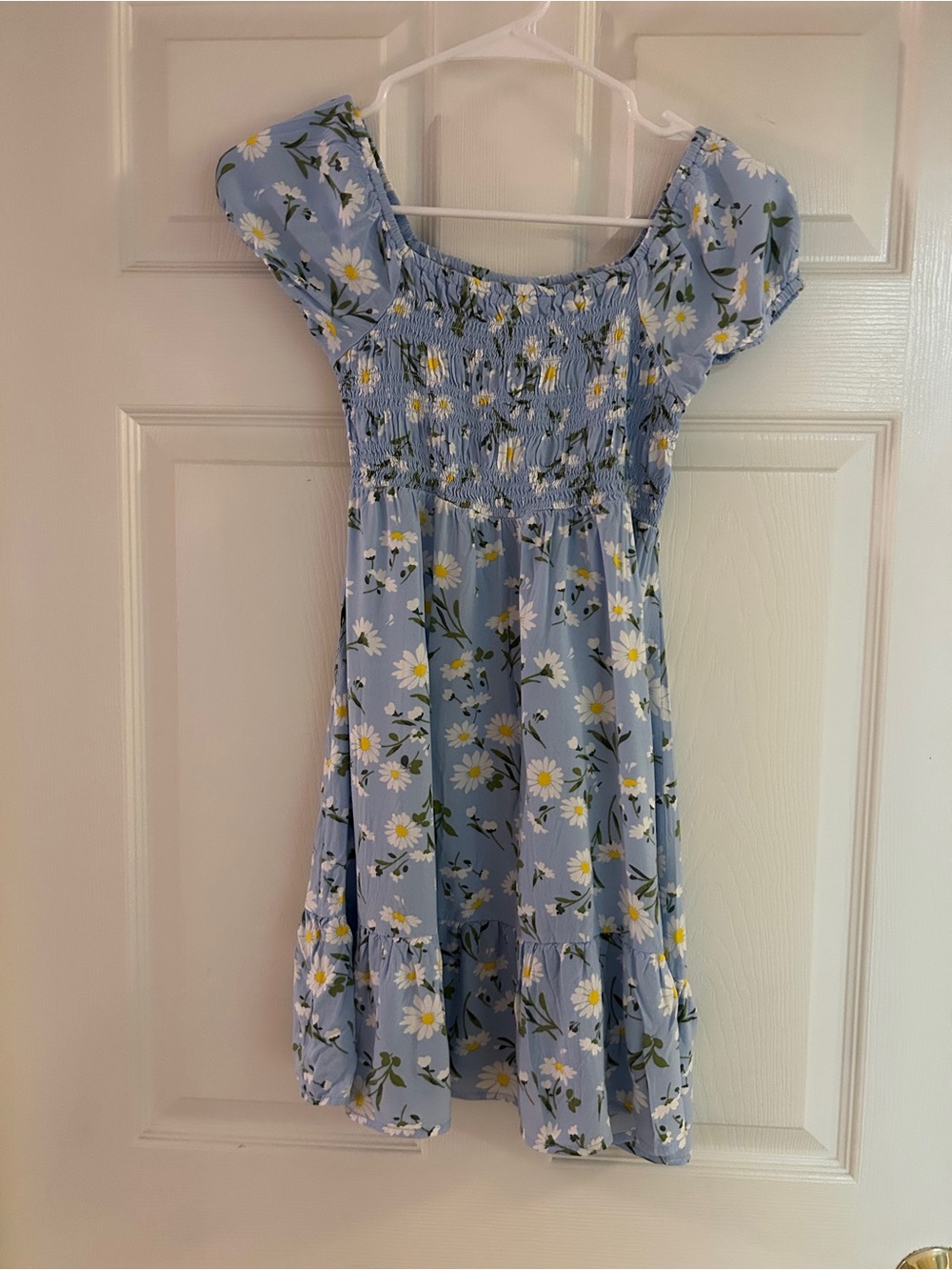 Place Blue Daisy Smocked Casual Dress